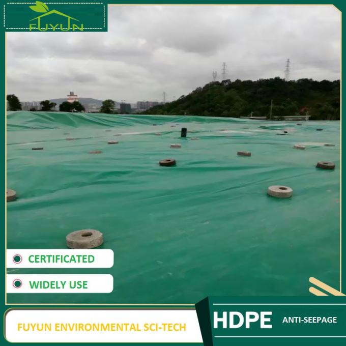 Landfills Hdpe Plastic Liner , Sewage Plant Drainage Ditch Liner